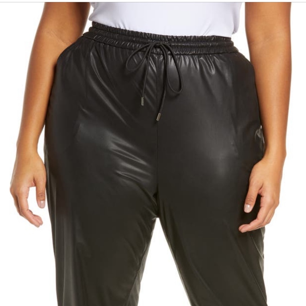 BLANKNYC faux leather joggers